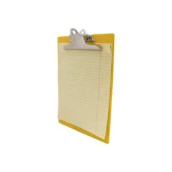 Saunders US-Works Plastic Clipboard, Letter Size, Yellow (21605)