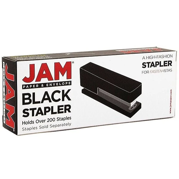 JAM PaperOffice & Desk Sets, Stapler And Tape Dispenser, 20 Sheet Capacity, Black (3378BK) 2 JAM PaperOffice & Desk Sets, Stapler And Tape Dispenser, 20 Sheet Capacity, Black (3378BK) - Image 2