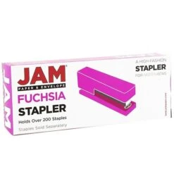 JAM Paper® Office & Desk Sets, (1) Stapler (1) Pack Of Staples (1) Tape Dispenser, Fuchsia, 2/pack -Fiskar Shop sp4211297 s7