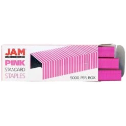 JAM Paper® Office & Desk Sets, (1) Stapler (1) Pack Of Staples (1) Tape Dispenser, Fuchsia, 2/pack -Fiskar Shop sp4211298 s7