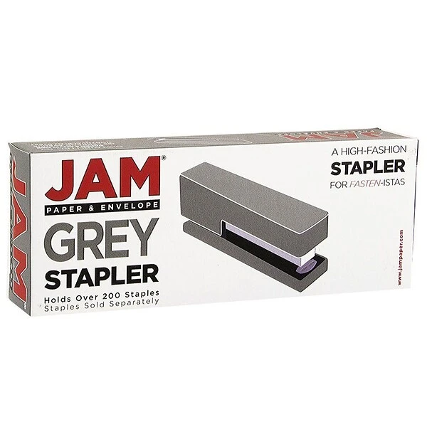JAM Paper® Office & Desk Sets, (1) Stapler (1) Tape Dispenser, Grey, 2/pack 2 JAM Paper® Office & Desk Sets, (1) Stapler (1) Tape Dispenser, Grey, 2/pack - Image 2