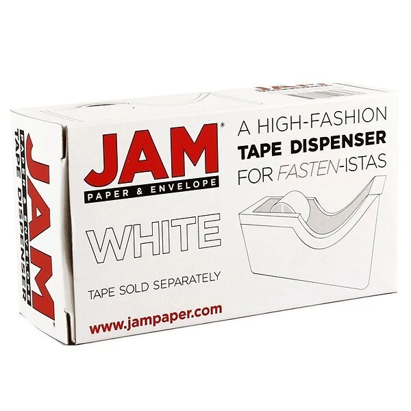 JAM Paper® Office & Desk Sets, (1) Tape Dispenser (1) Stapler (1) Pack Of Staples, White And Black, 3/pack 2 JAM Paper® Office & Desk Sets, (1) Tape Dispenser (1) Stapler (1) Pack Of Staples, White And Black, 3/pack - Image 2