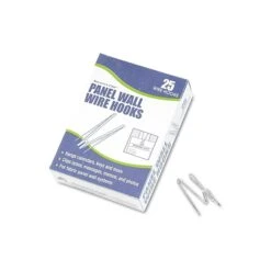 Advantus Cubicle Hooks, Silver, 25/Box (75370)
