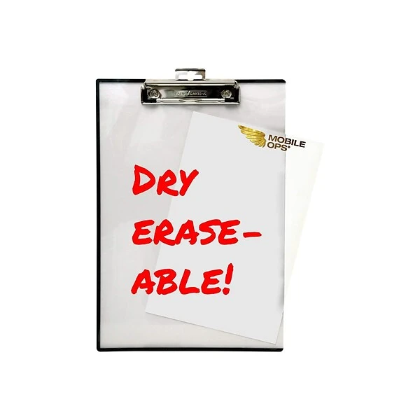 Baumgarten's Plastic Clipboard, Clear (BAUTA1611) 3 Baumgarten's Plastic Clipboard, Clear (BAUTA1611) - Image 3