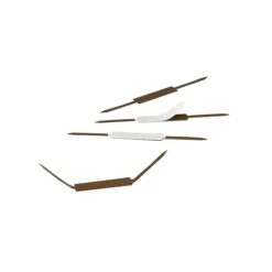 Smead Self-Adhesive Folder Fasteners, 2", Brown, 100/Box (68220)