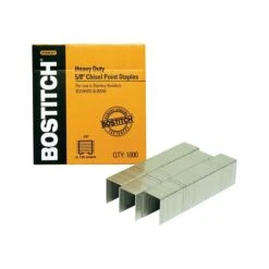 Bostitch Premium Heavy Duty Staples, 0.63" Leg Length, 1000/Box (SB355/8-1M)