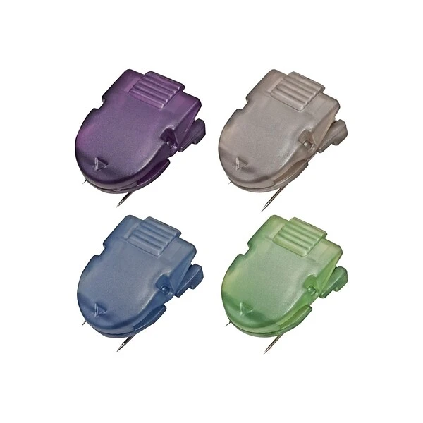 Advantus Panel Wall Cubicle Clips, Assorted Metallic Colors, 20/Box (75338) 1 Advantus Panel Wall Cubicle Clips, Assorted Metallic Colors, 20/Box (75338)