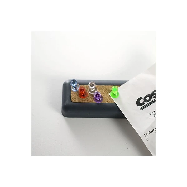 Officemate Push Pins, Translucent Assorted Colors, 200/Tub (35710) 1 Officemate Push Pins, Translucent Assorted Colors, 200/Tub (35710)