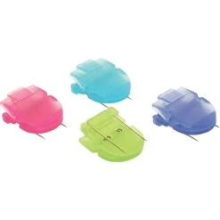 Advantus Panel Wall Cubicle Clips, Assorted Cool Colors, 20/Box (75307)
