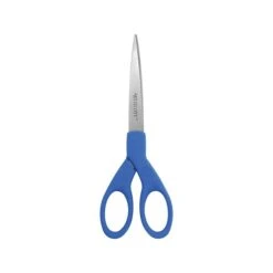 Westcott All Purpose 7" Stainless Steel Scissors, Pointed Tip, Blue (44217)