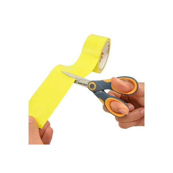 Westcott® Titanium Bonded® Non-Stick 5" Scissors, Pointed Tip, Gray/Yellow (14881) 1 Westcott® Titanium Bonded® Non-Stick 5" Scissors, Pointed Tip, Gray/Yellow (14881)