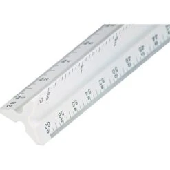 Staedtler Mars Student 12"L Engineer Triangular Scale (987 19-34BK)