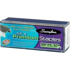 Swingline S.F. 4 Premium Staples, 1/4" Leg Length, 5000 Staples/Box, 20/Carton (35450)