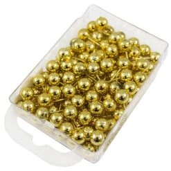 JAM Paper Map Tacks Push Pins, Gold, 100/Pack (22432213) -Fiskar Shop sp4798100 s7 1