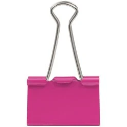JAM Paper® Binder Clips, Large, 41mm, Pink Binderclips, 12/pack (340BCpi) 5 JAM Paper® Binder Clips, Large, 41mm, Pink Binderclips, 12/pack (340BCpi) -Fiskar Shop sp4798247 s7