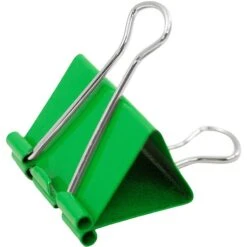 JAM Paper® Binder Clips, Large, 41mm, Green Binderclips, 12/pack (340BCgr)