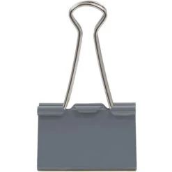 JAM Paper® Binder Clips, Large, 41mm, Grey Binderclips, 12/pack (340BCgy) -Fiskar Shop sp4798258 s7