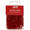 JAM Paper® Colored Office Desk Supplies Bundle, Red, Paper Clips & Binder Clips, 1 Pack Of Each, 2/pack (218334re)