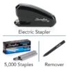 Swingline Speed Pro™ Electric Stapler Value Pack (Premium Staples & Staple Remover Included), 25 Sheet Capacity, Black (42140)