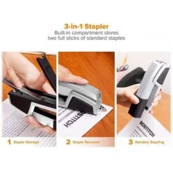Bostitch Epic Desktop Stapler, 25 Sheet Capacity, Silver (B777R-SLV) -Fiskar Shop sp63097361 s7