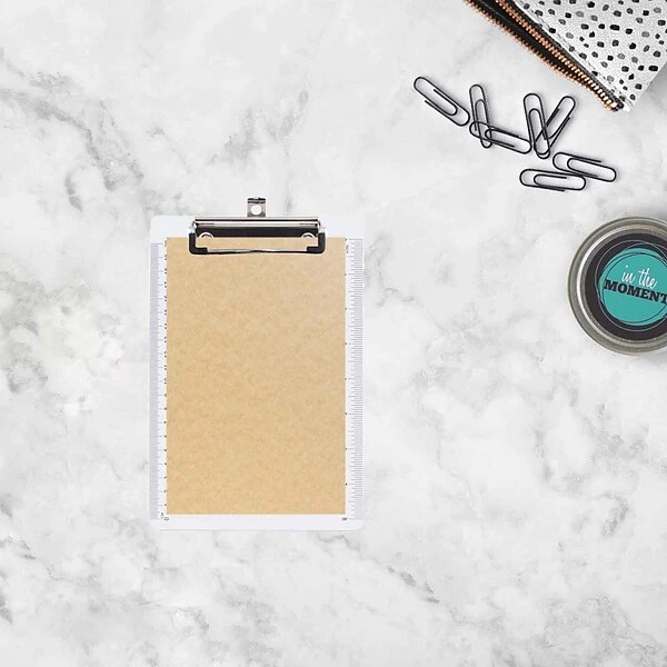 JAM Paper Plastic Clipboard, Memo Size, Clear, 12/Pack (331CPMCLAZ) 4 JAM Paper Plastic Clipboard, Memo Size, Clear, 12/Pack (331CPMCLAZ) - Image 4