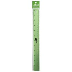 JAM Paper Stainless Steel 12" Ruler, Lime Green (347M12LI) -Fiskar Shop sp92366577 s7