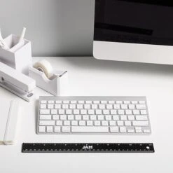 JAM Paper Stainless Steel 12" Ruler, Black (347M12BL) -Fiskar Shop sp92366595 s7