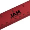 JAM Paper Stainless Steel 12" Ruler, Red (347M12RE)