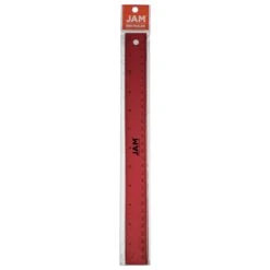 JAM Paper Stainless Steel 12" Ruler, Red (347M12RE) -Fiskar Shop sp92366612 s7