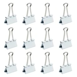JAM Paper Large Binder Clips, 3/4" Capacity, White, 12/pack (340BCwh) 7 JAM Paper Large Binder Clips, 3/4" Capacity, White, 12/pack (340BCwh) -Fiskar Shop sp93880875 s7