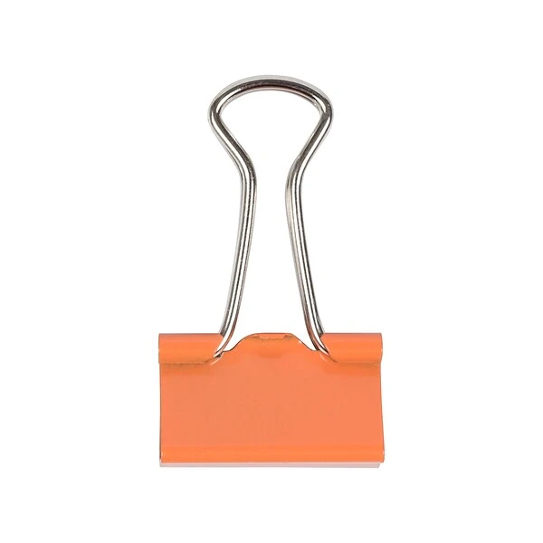 JAM Paper Colorful Small Binder Clips, 3/8" Capacity, Orange, 25/Pack (334BCOR) 1 JAM Paper Colorful Small Binder Clips, 3/8" Capacity, Orange, 25/Pack (334BCOR)