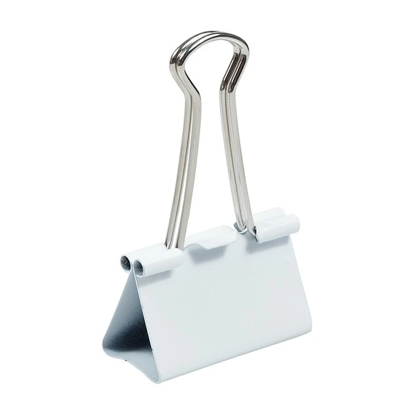 JAM Paper Large Binder Clips, 3/4" Capacity, White, 12/pack (340BCwh) 2 JAM Paper Large Binder Clips, 3/4" Capacity, White, 12/pack (340BCwh) - Image 2