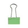 JAM Paper Colored Small Binder Clips, 3/8" Capacity, Green, 25/Pack (334BCGR)