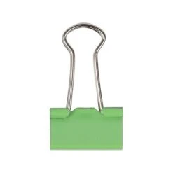 JAM Paper Colored Small Binder Clips, 3/8" Capacity, Green, 25/Pack (334BCGR)