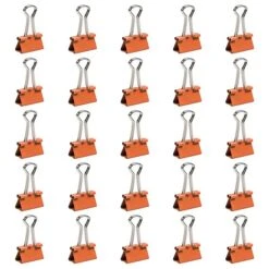 JAM Paper Colorful Small Binder Clips, 3/8" Capacity, Orange, 25/Pack (334BCOR) 7 JAM Paper Colorful Small Binder Clips, 3/8" Capacity, Orange, 25/Pack (334BCOR) -Fiskar Shop sp93881043 s7