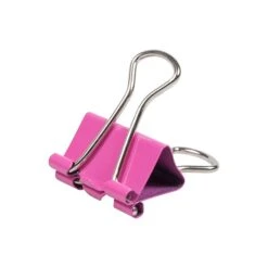 JAM Paper Colored Small Binder Clips, 3/8" Capacity, Pink, 25/pack (334BCPI) -Fiskar Shop sp93881046 s7