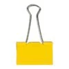 JAM Paper Large Binder Clips, 3/4" Capacity, Yellow, 12/pack (340BCye)