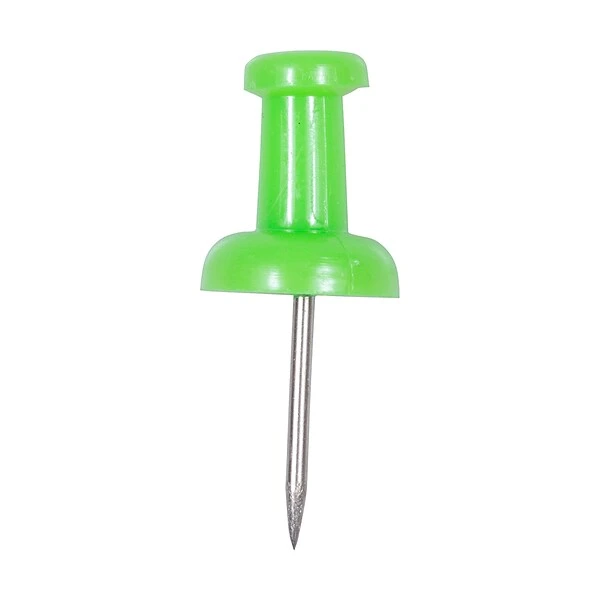 JAM Paper Push Pins, Lime Green, 100/Pack (522416893) 2 JAM Paper Push Pins, Lime Green, 100/Pack (522416893) - Image 2