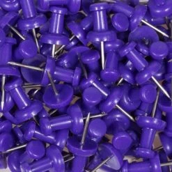 JAM Paper Push Pins, Purple, 100/Pack (222419053) -Fiskar Shop sp97365217 s7